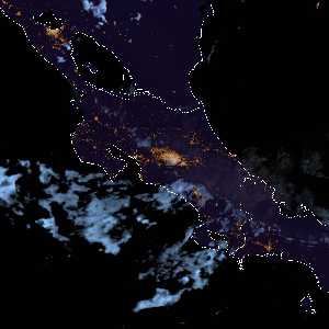 météo tropicale : Image satellite .