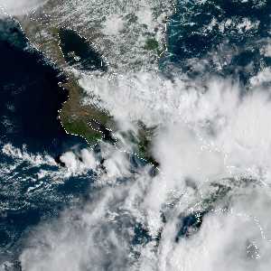 météo tropicale : Image satellite .