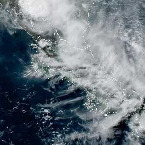 météo tropicale : Image satellite .