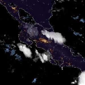 météo tropicale : Image satellite .