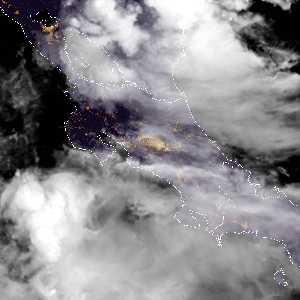 météo tropicale : Image satellite .