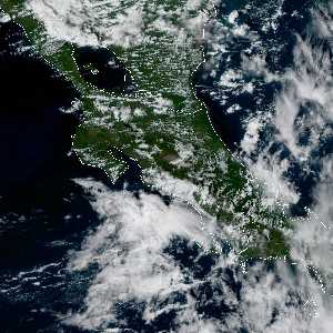 météo tropicale : Image satellite .