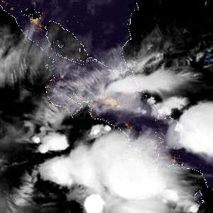 météo tropicale : Image satellite .