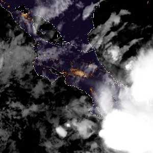 météo tropicale : Image satellite .