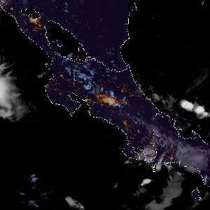 météo tropicale : Image satellite .