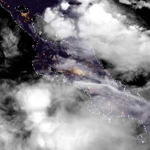 météo tropicale : Image satellite .