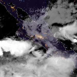 météo tropicale : Image satellite .