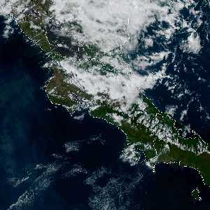 météo tropicale : Image satellite .