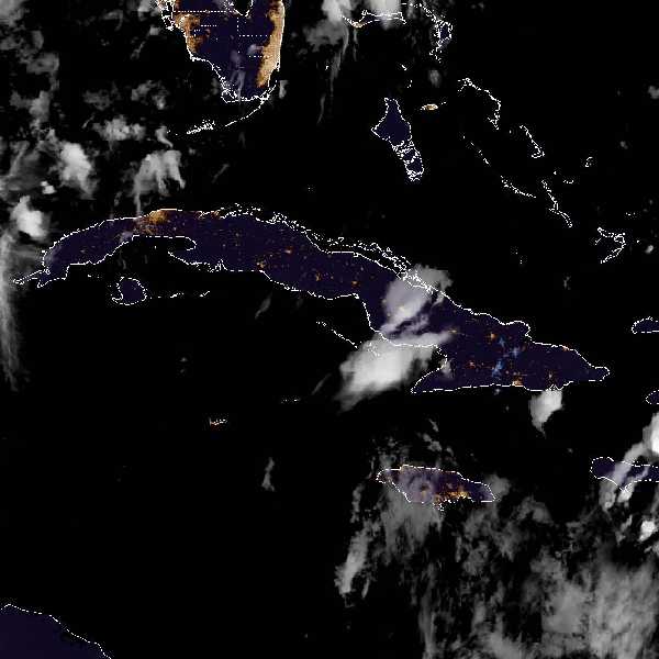 météo tropicale : Image satellite .