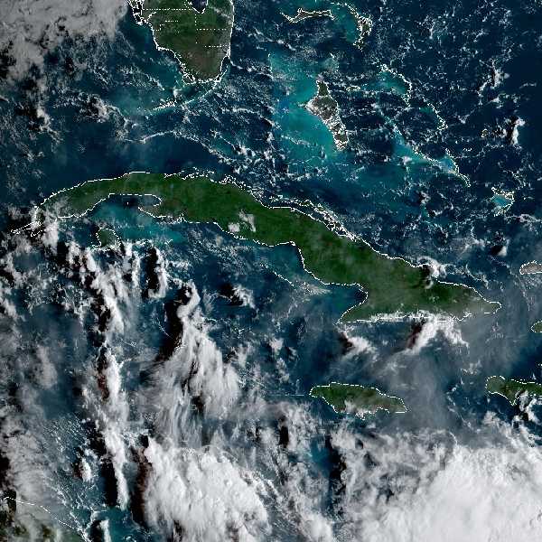 météo tropicale : Image satellite .