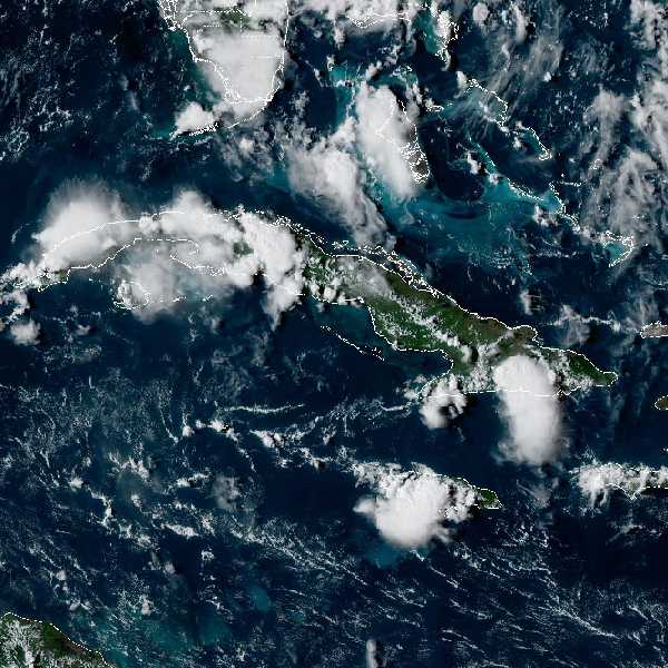 météo tropicale : Image satellite .