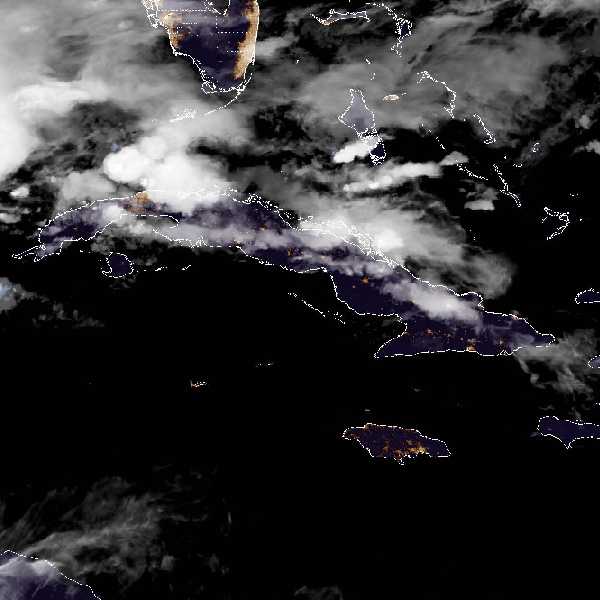 météo tropicale : Image satellite .