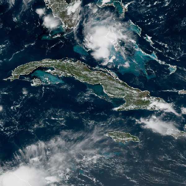 météo tropicale : Image satellite .