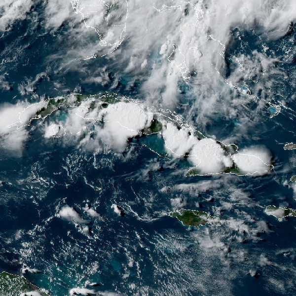météo tropicale : Image satellite .