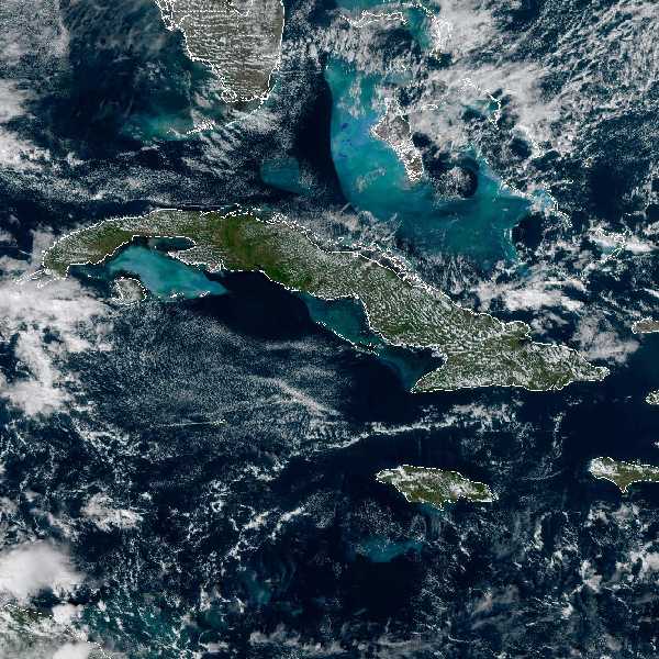 météo tropicale : Image satellite .