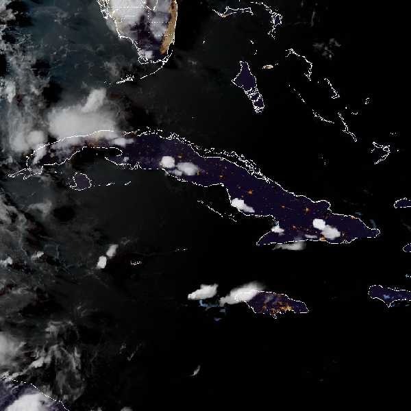 météo tropicale : Image satellite .
