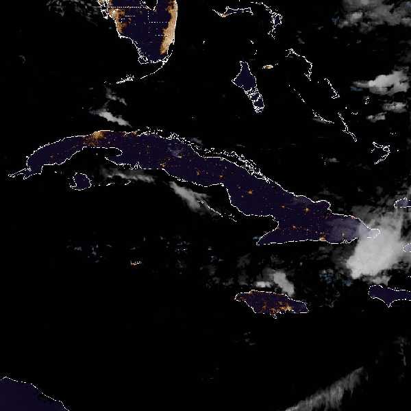 météo tropicale : Image satellite .