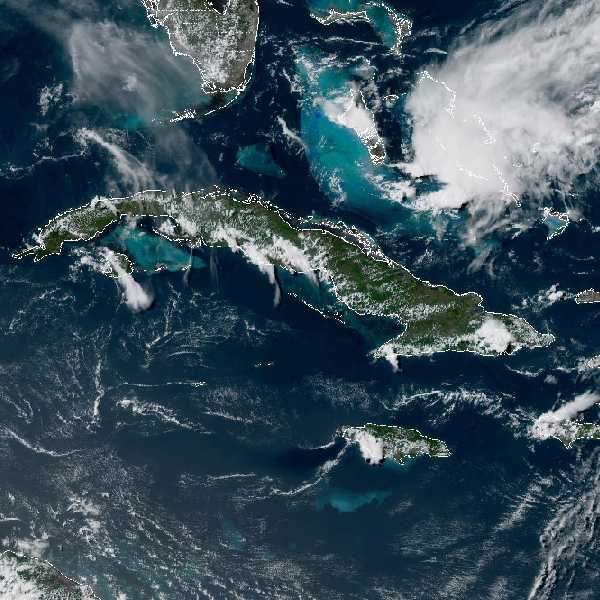 météo tropicale : Image satellite .