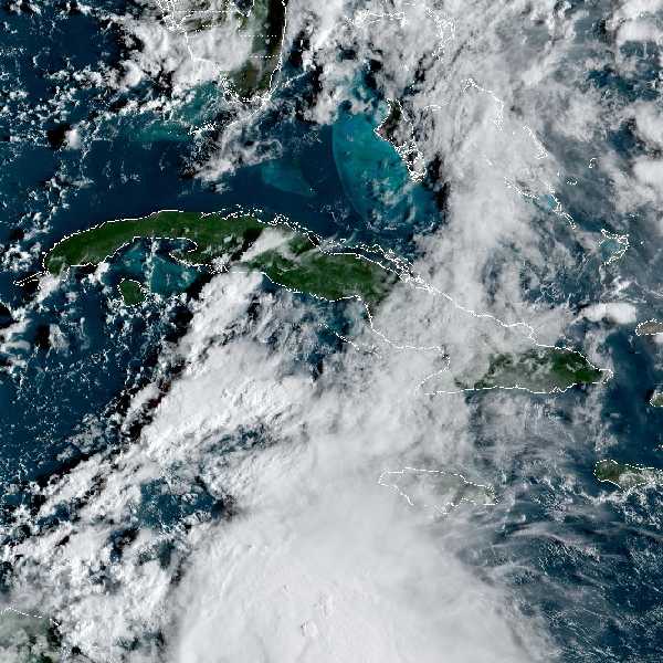 météo tropicale : Image satellite .
