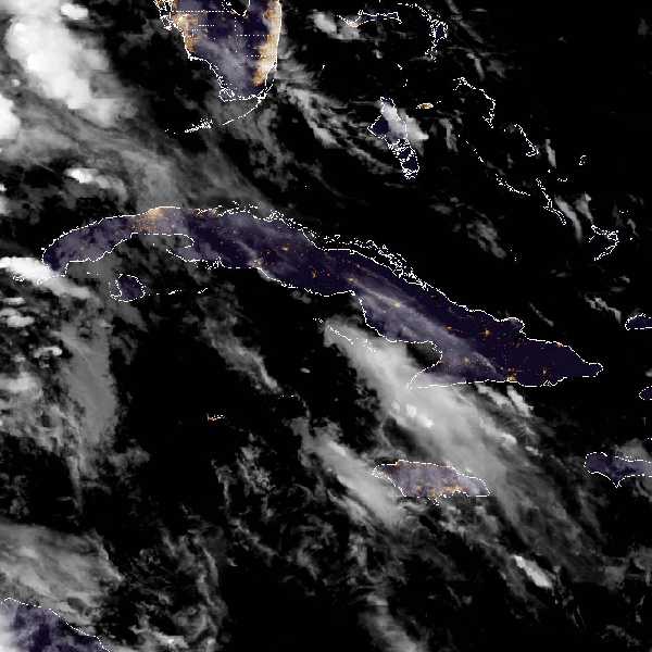 météo tropicale : Image satellite .