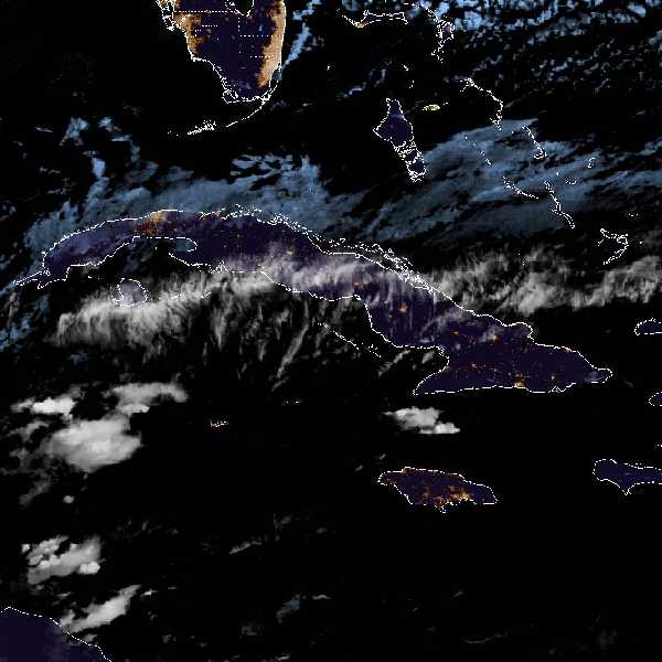 météo tropicale : Image satellite .
