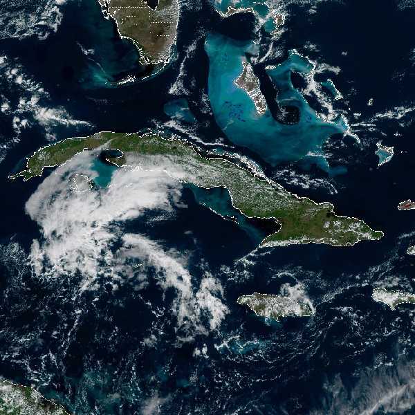 météo tropicale : Image satellite .