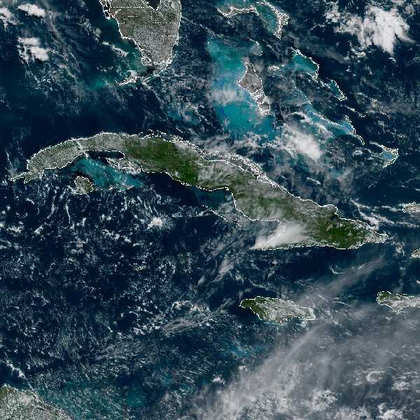 météo tropicale : Image satellite .
