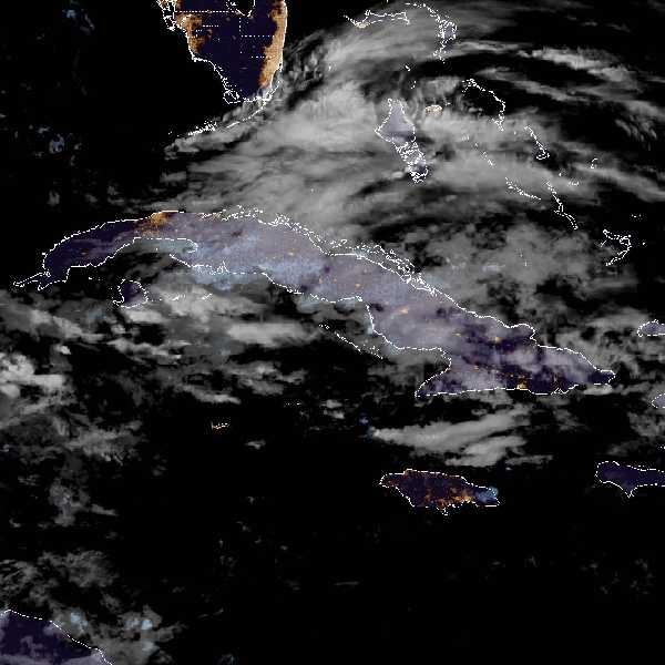 météo tropicale : Image satellite .