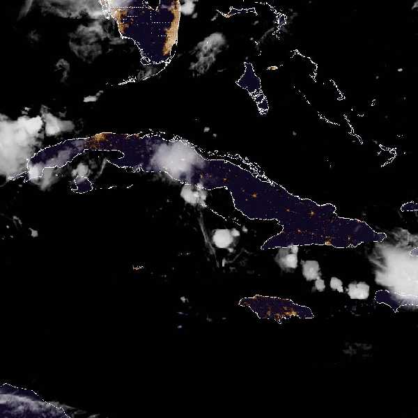 météo tropicale : Image satellite .