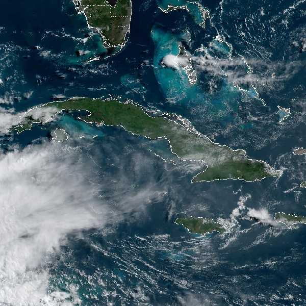 météo tropicale : Image satellite .