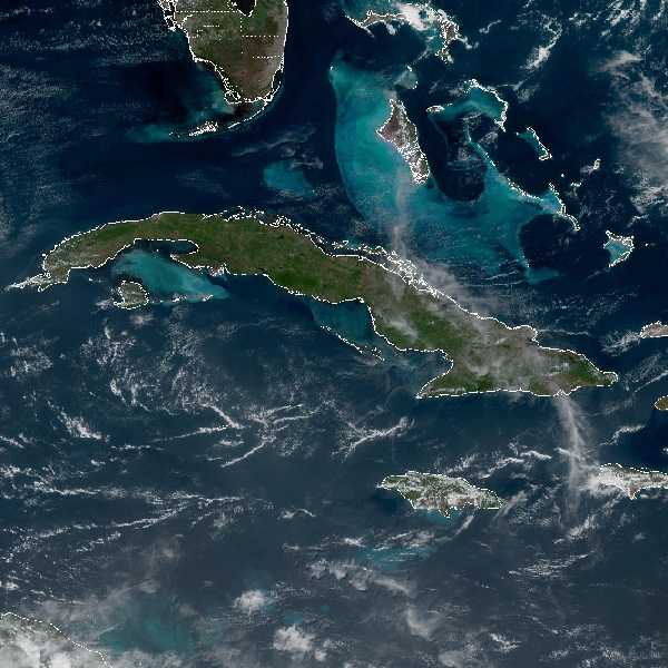 météo tropicale : Image satellite .