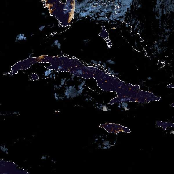 météo tropicale : Image satellite .