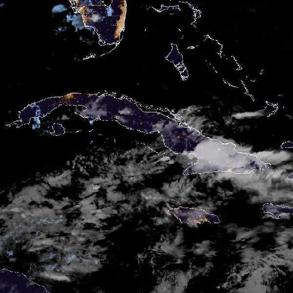 météo tropicale : Image satellite .