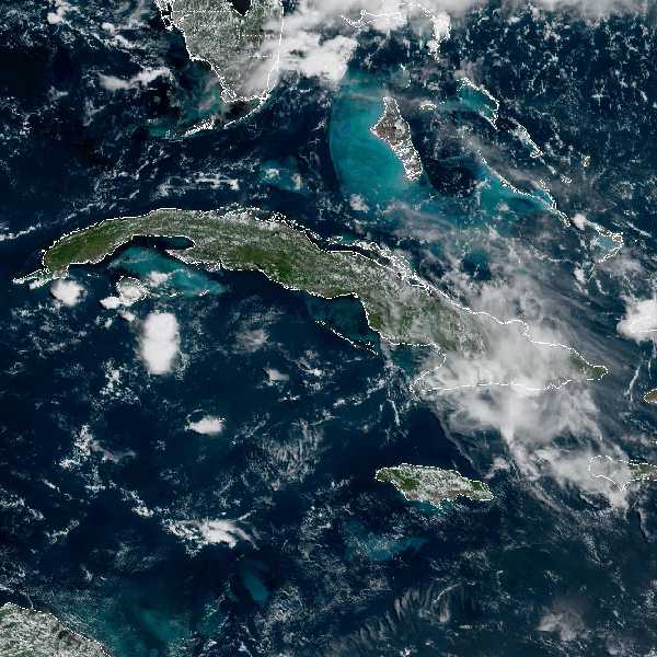 météo tropicale : Image satellite .