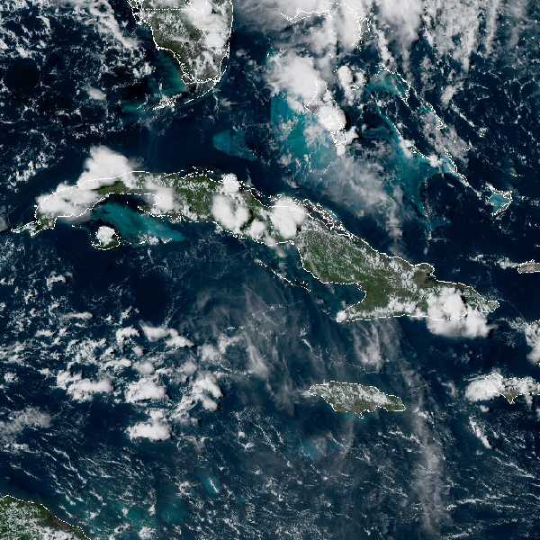 météo tropicale : Image satellite .