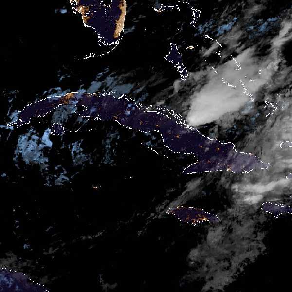 météo tropicale : Image satellite .