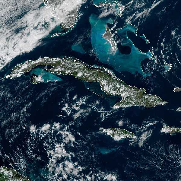 météo tropicale : Image satellite .