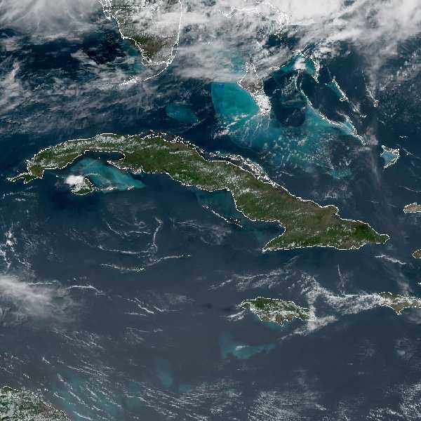 météo tropicale : Image satellite .