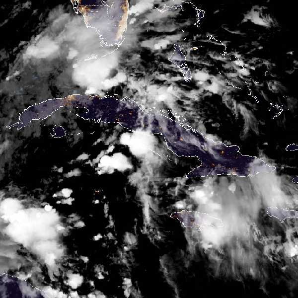 météo tropicale : Image satellite .