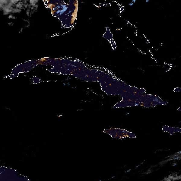 météo tropicale : Image satellite .