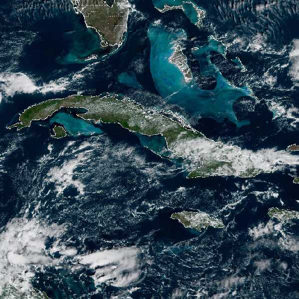 météo tropicale : Image satellite .