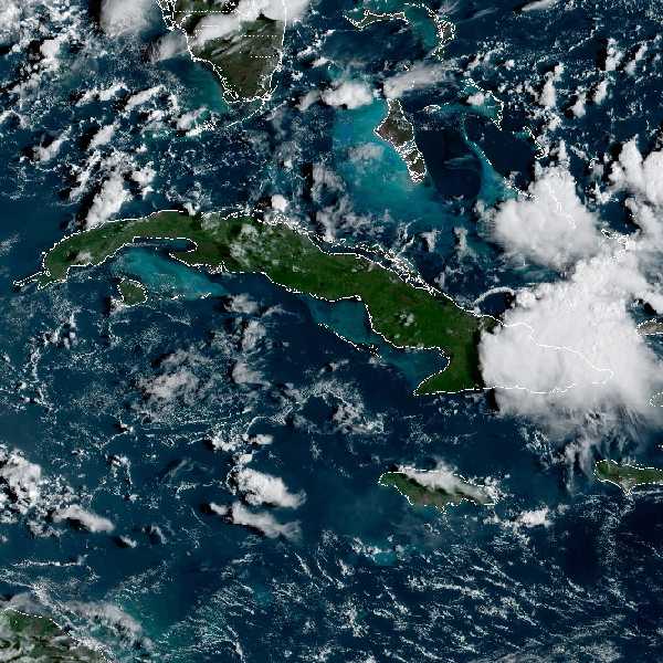 météo tropicale : Image satellite .