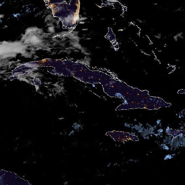 météo tropicale : Image satellite .