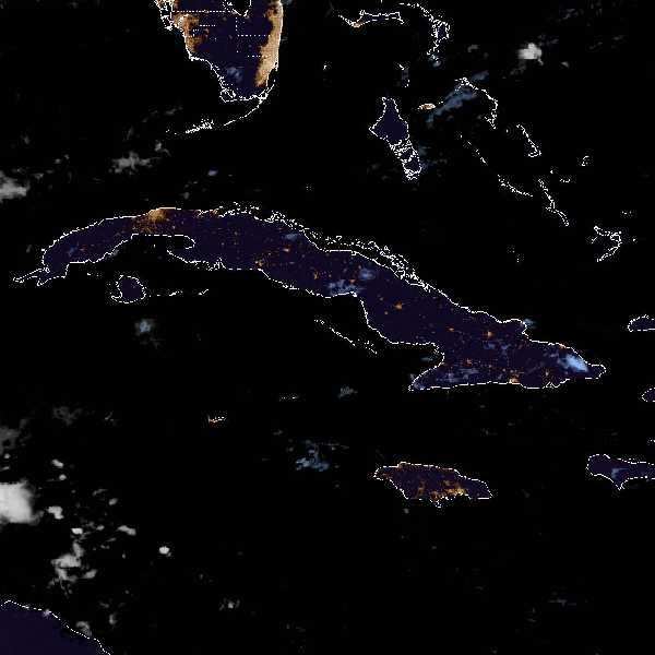 météo tropicale : Image satellite .