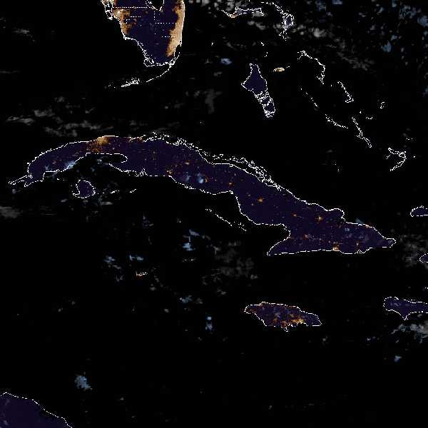 météo tropicale : Image satellite .