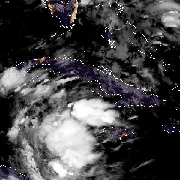 météo tropicale : Image satellite .