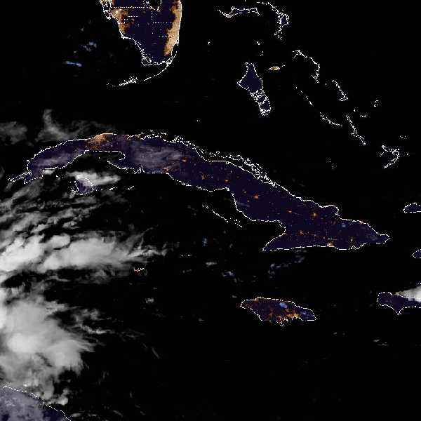 météo tropicale : Image satellite .