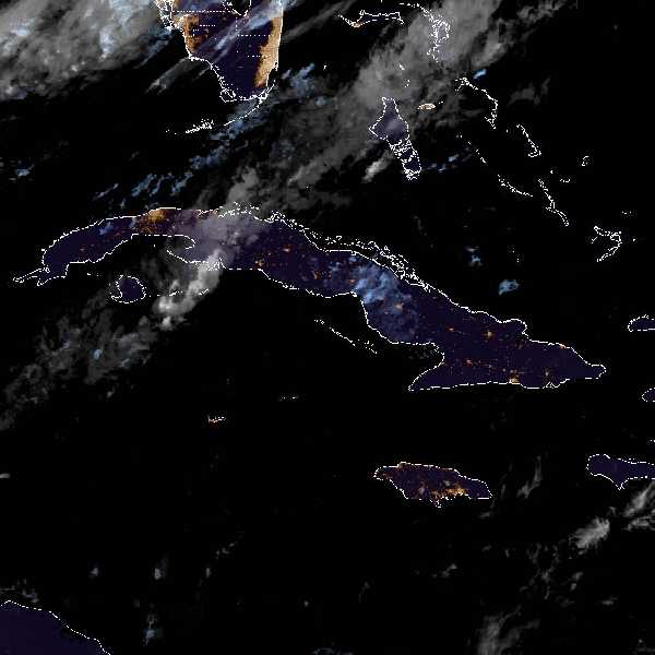 météo tropicale : Image satellite .