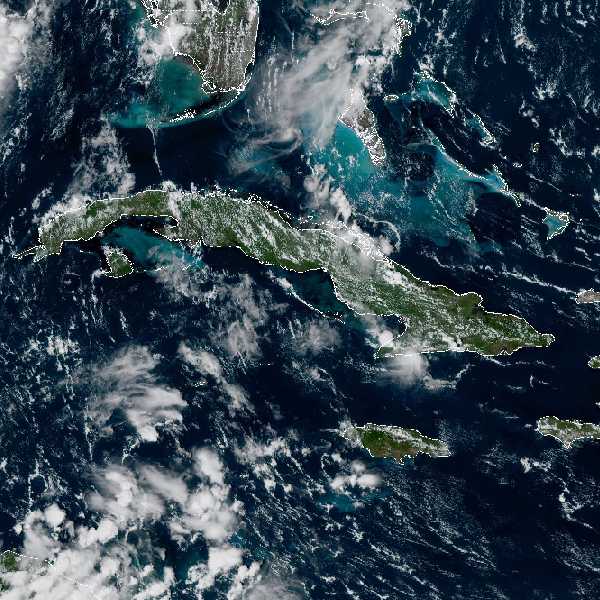 météo tropicale : Image satellite .