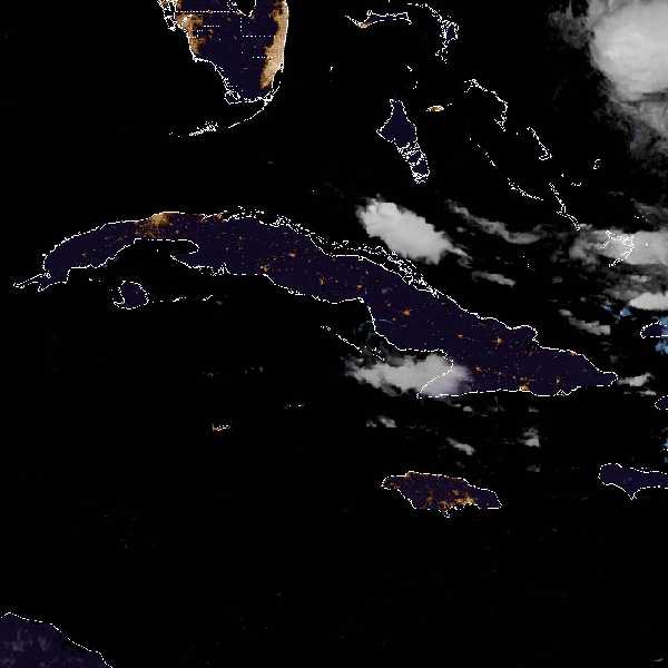 météo tropicale : Image satellite .